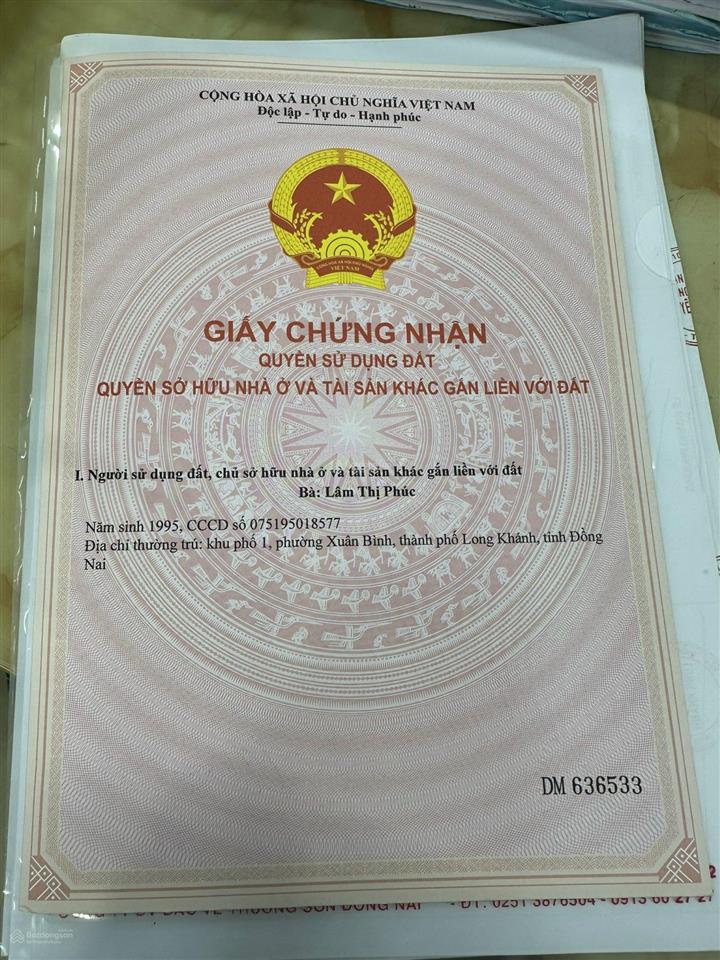 Bán đất 1237,7m2 tại dưỡng đường, suối tre, phường long khánh, giá cực chất 5,5 tỷ