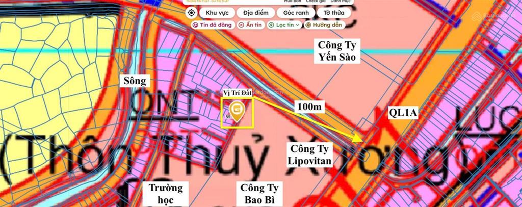 Bán 86.6m2 đất ở, phía sau lưng công ty livopitan, lõi khu dân cư, đường 4m, phù hợp ở hoặc đầu tư