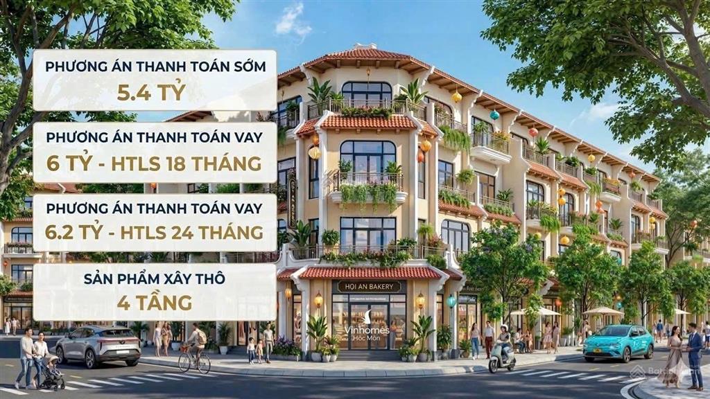 Dòng sản phẩm nhà phố 1 trệt 3 lầu tại vinhomes saigon park