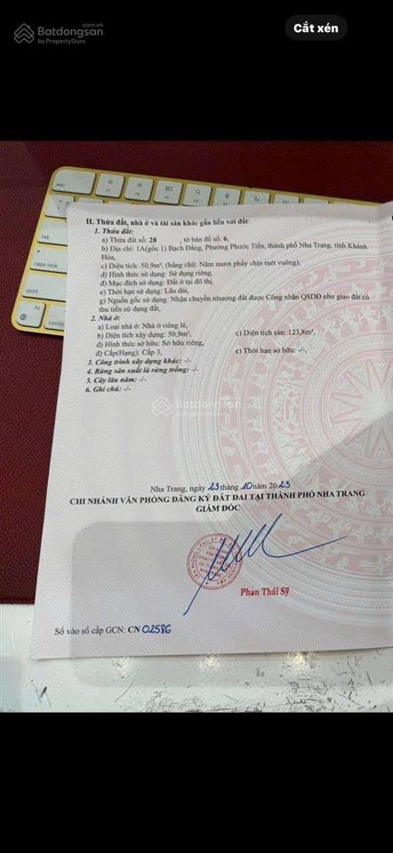 E xuân bán nhà 3 tầng góc 2 mặt tiền đường bạch đằng , đang cho thuê 23 triệu / tháng