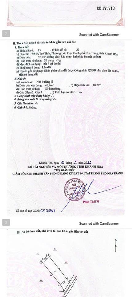 Bán nhà 2 tầng hẻm tuệ tĩnh, cách biển 400m, giá 6 tỷ 500 triệu