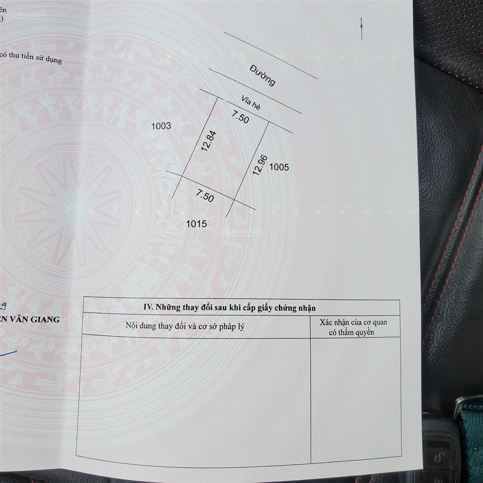 Cần bán 96.5m đất tại hoàng trạch mễ sở văn giang hưng yên đường rộng 10m ngay vành đai 4 150m