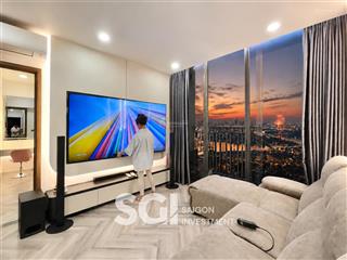 Cho thuê căn hộ 3 phòng ngủ, view pháo hoa, bitexco, full nội thất cao cấp. giá 26 triệu/tháng