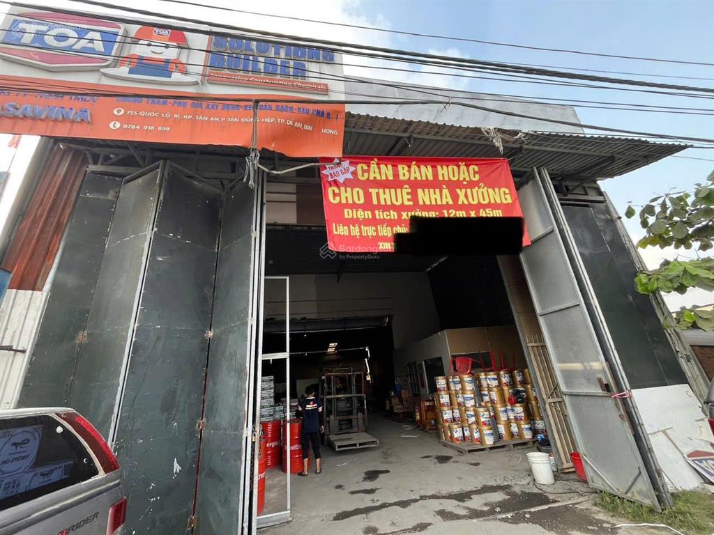 Bán kho xưởng mặt tiền quốc lộ 1k, phường tân đông hiệp, dĩ an, bình dương