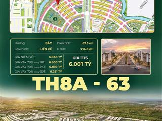 Bán căn liền kề phân khu thiên hà 6 tỷ