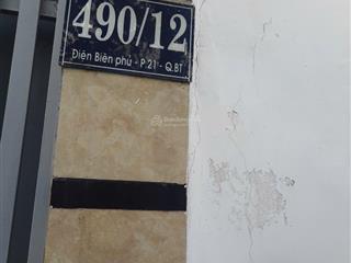 Chính chủ bán nhà 2 lầu 490/12 điện biên phủ p21 bình thạnh giá 3.95 tỷ