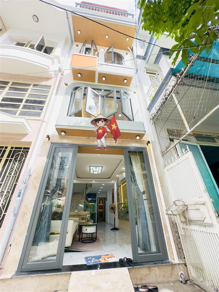 Cạnh phố ẩm thực phan xích long phú nhuận, hẻm xe hơi  diện tích 40m2. kết cấu 1 trệt 3 lầu