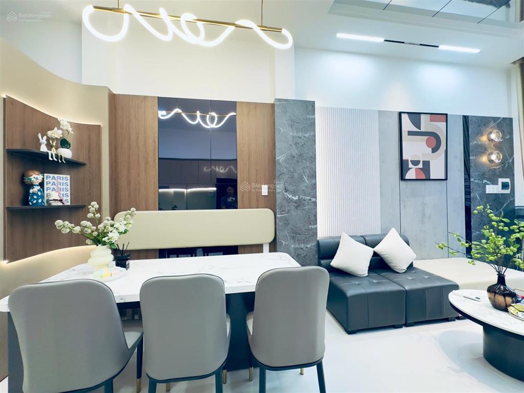 Nhà xây mới đẹp lung linh lý thường kiệt giáp bình thạnh, 3,5m x 12m, nở hậu 4m 41m2 đất, 4 tầng