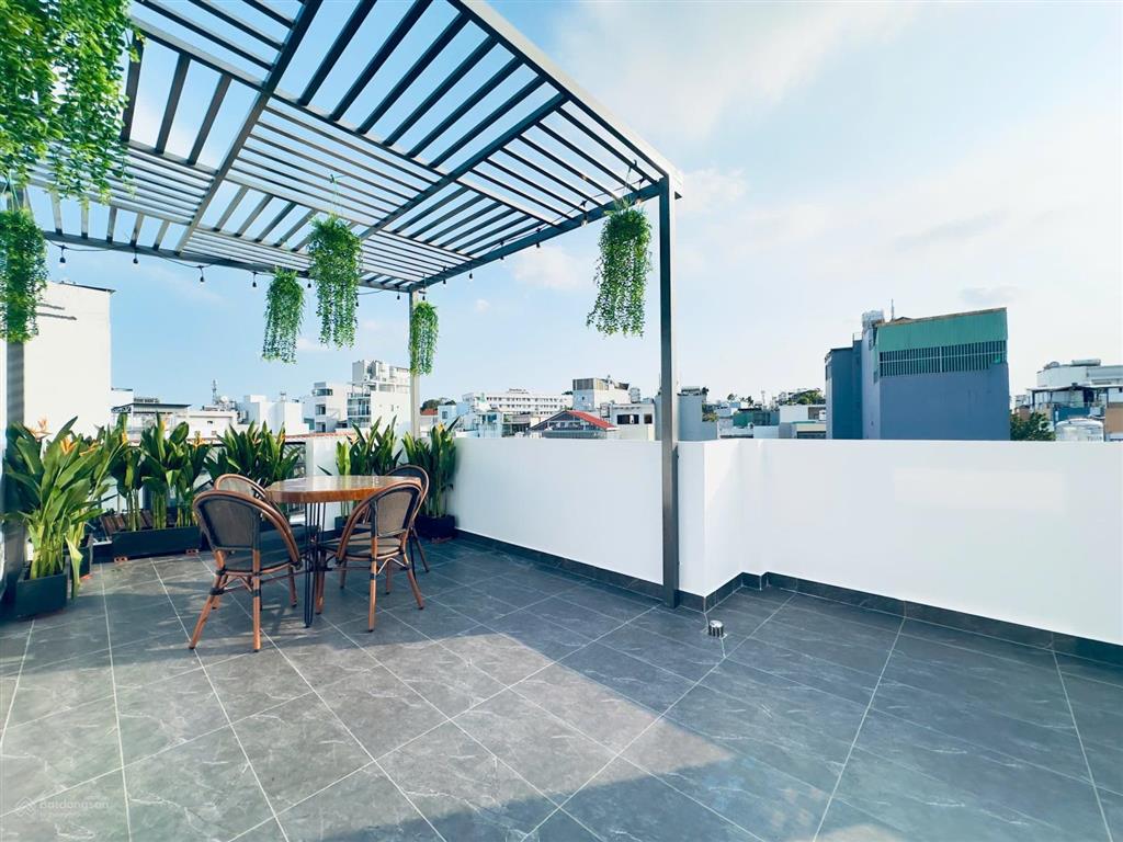 Nhà xây mới đẹp lung linh lý thường kiệt giáp bình thạnh, 3,5m x 12m, nở hậu 4m 41m2 đất, 4 tầng