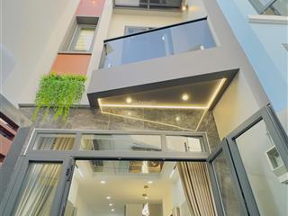 Nhà xây mới đẹp lung linh lý thường kiệt giáp bình thạnh, 3,5m x 12m, nở hậu 4m 41m² đất, 4 tầng