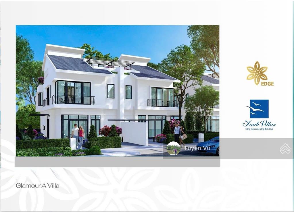 Bán biệt thự khu b xanh villas sẵn sổ đỏ, nhà chưa qua sử dụng cách mặt suối 50m, đơn giá 80tr/m2