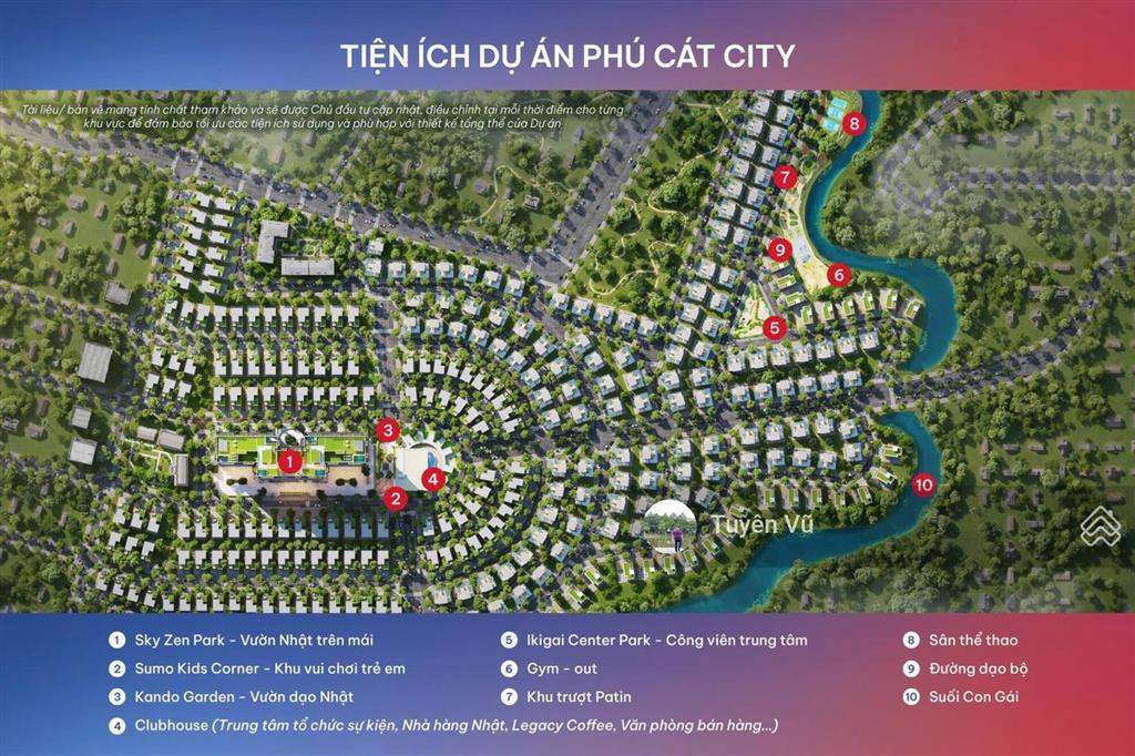 Bán biệt thự phú cát city 220m2, ngay trục chính dự án, view suối con gái, sẵn sổ đỏ.
