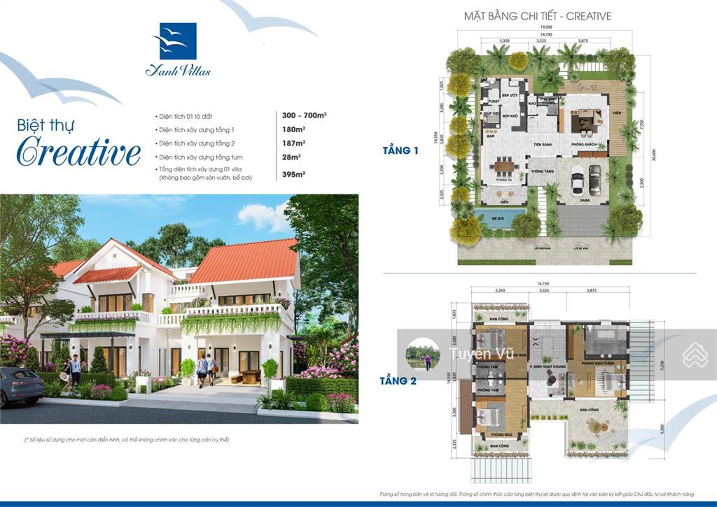 Bán biệt thự đơn lập khu a xanh villas. nhà nguyên bản chưa qua sử dụng, đơn giá 80tr/m2