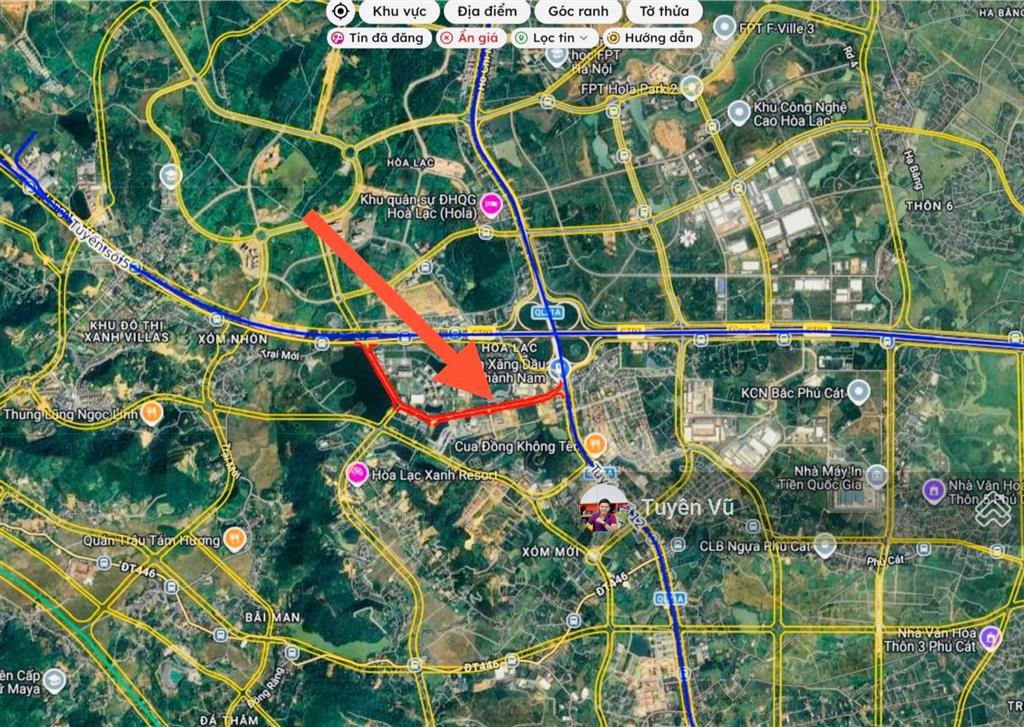135tr/m2 đất căn nhà phố 2 mặt tiền, đường trước nhà 40m, vỉa hè 7m dự án metro city hòa lạc
