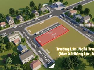 Bán lô góc 2 mặt tiền, sát đường đức thiết. mặt tiền 6m.  0916 621 ***