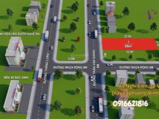 Bán lô đất mặt đường trần văn giảng, nghi liên, tp vinh. kinh doanh tốt.  0916 621 ***