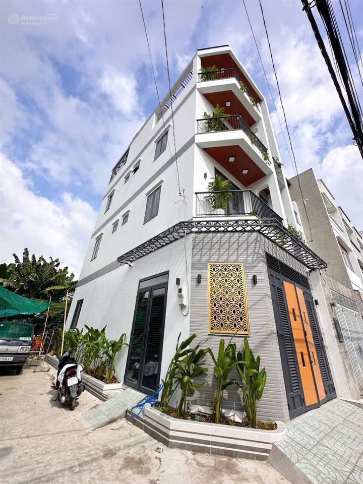 Bán nhà góc 2 mặt tiền 4 tầng hẻm oto thông đường ngô chí quốc phường tam bình tp thủ đức tp hcm