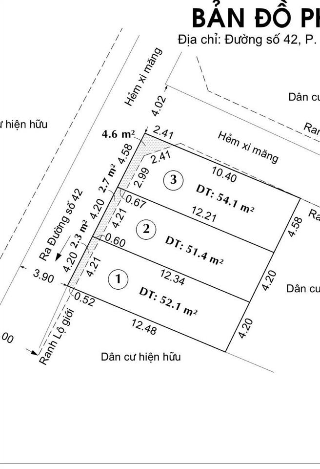 Mở bán lô đất f0 ngay đường 42 hiệp bình chánh  thủ đức, giá nhỉnh 4tỷ