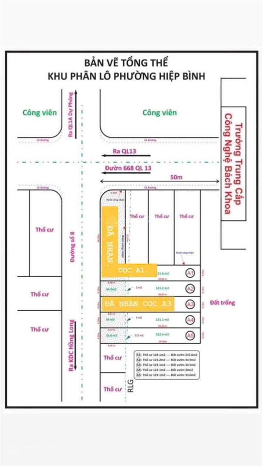 Bán đất mặt tiền đường số 8 ngay phở huỳnh trâm  p. hiệp bình  tp hcm