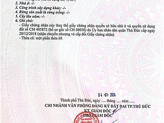 Bán nhà cấp 4  126.3m2(ngang 5m)  p. hiệp bình  tp hcm. giá 8,5 tỷ