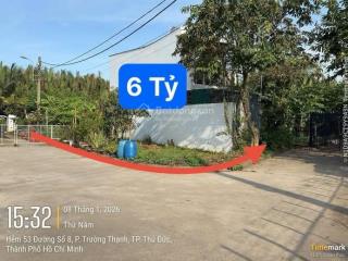 Bán 2 nền góc 2 mặt tiền hẻm 53  đường 8 lò lu