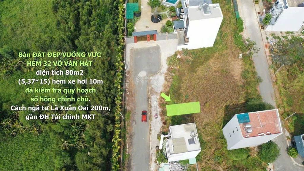 Nền đất đẹp hẻm 32 đường võ văn hát 4,85 tỷ/83,5m2