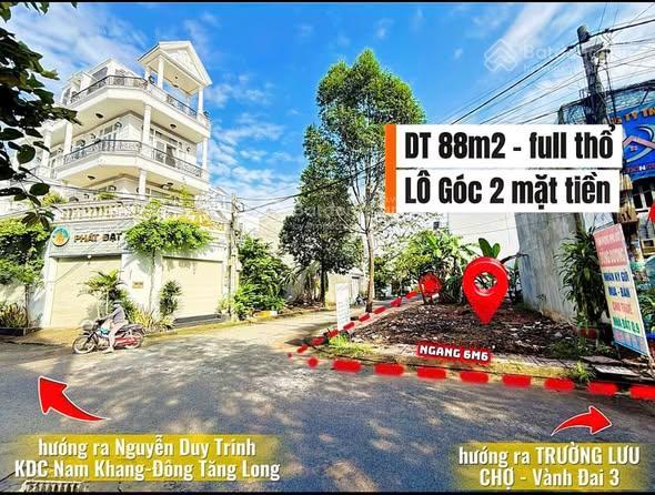 Nền góc 2 mt trục chính dự án sg new land cạnh kdc nam khang