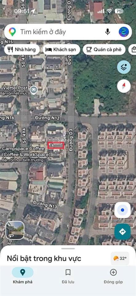 Bán nền mặt tiền d3  lê văn việt  9,99 tỷ/105m²