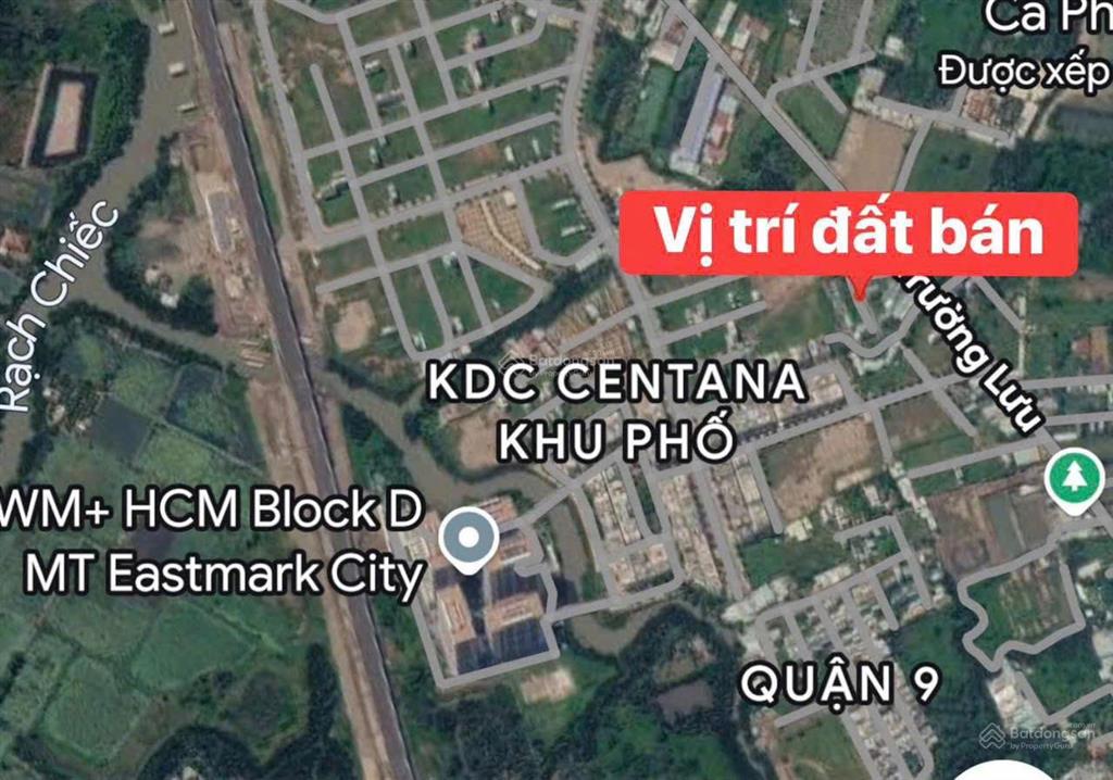 Nền đất đẹp ngay cạnh cổng kdc centana trường lưu  4 tỷ/62m²
