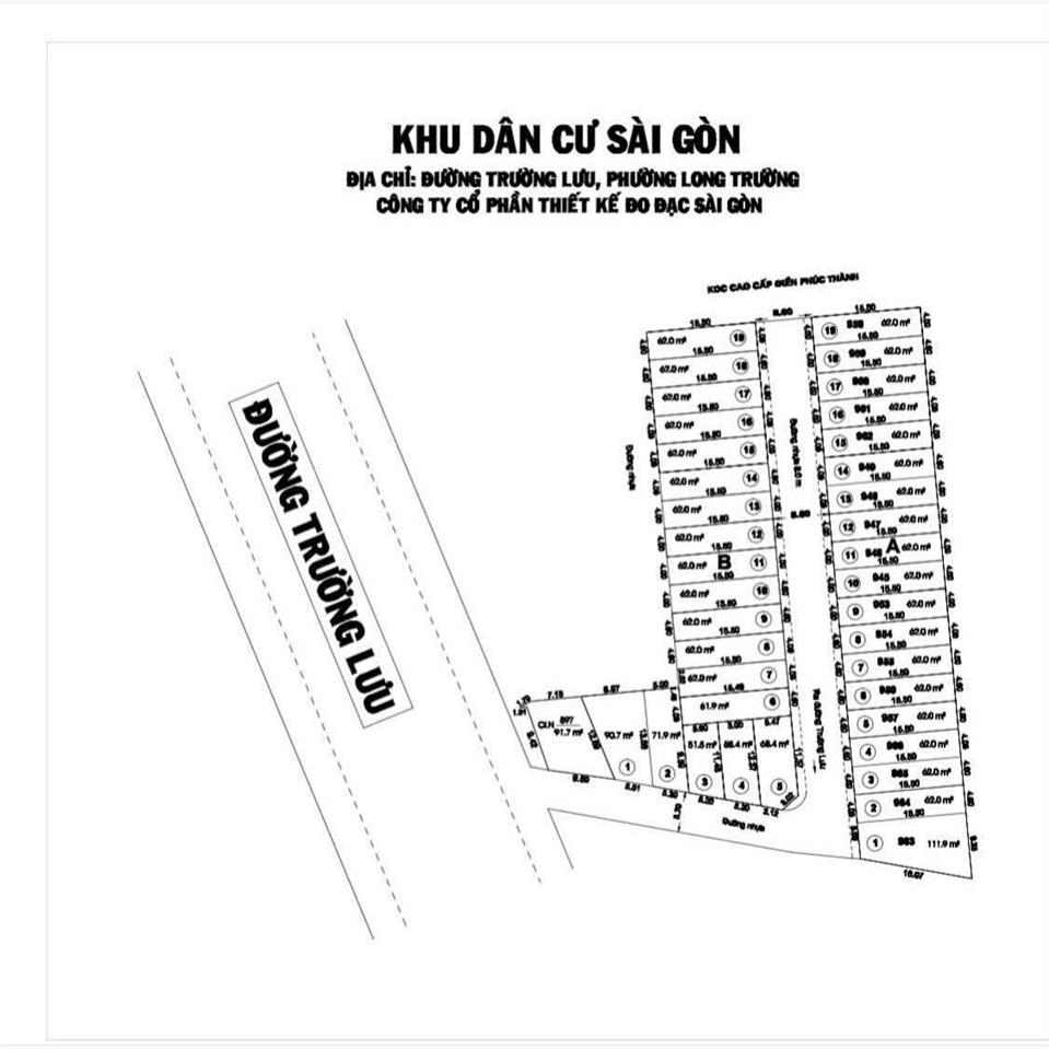 Nền đất đẹp ngay cạnh cổng kdc centana trường lưu  4 tỷ/62m²