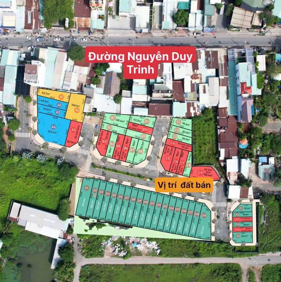 Nền góc 2 mt  trục chính dự án kdc a83 nguyễn duy trinh  13,15 tỷ/131,5m2