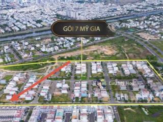 Bán lô góc đường 18m gói 7 kđt mỹ gia, 157.5m2 giá 9.2 tỷ bao hết chi phí ép cọc, thiết kế