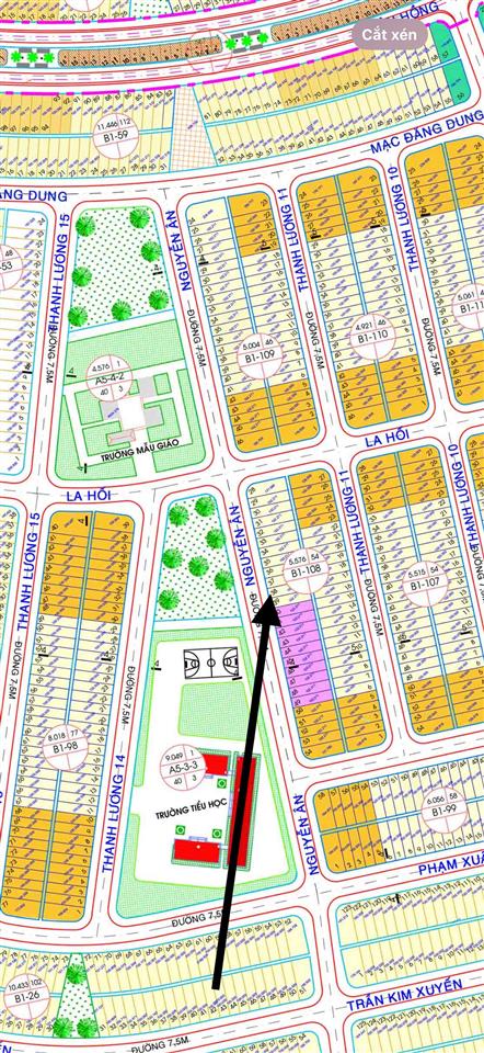 Bán đất kèm nhà 204m2 đường nguyễn ân  view d/án công viên thoáng đãng