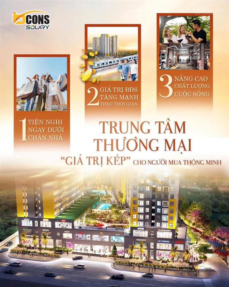 Hàng nội bộ căn rẻ còn lại của bcons solary tân đông hiệp b,  0899 525 *** minh thông