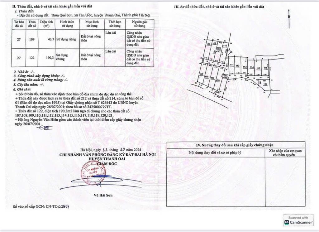 Cần bán lô đất giá nhỉnh 2 tỷ ô tô vào đất thôn quế sơn xã dân hoà.tp hà nội