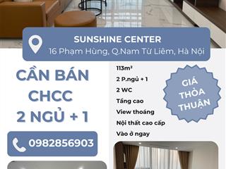 Chính chủ cần bán gấp căn hộ 2n + 1 dt 113m2 tại sunshine center