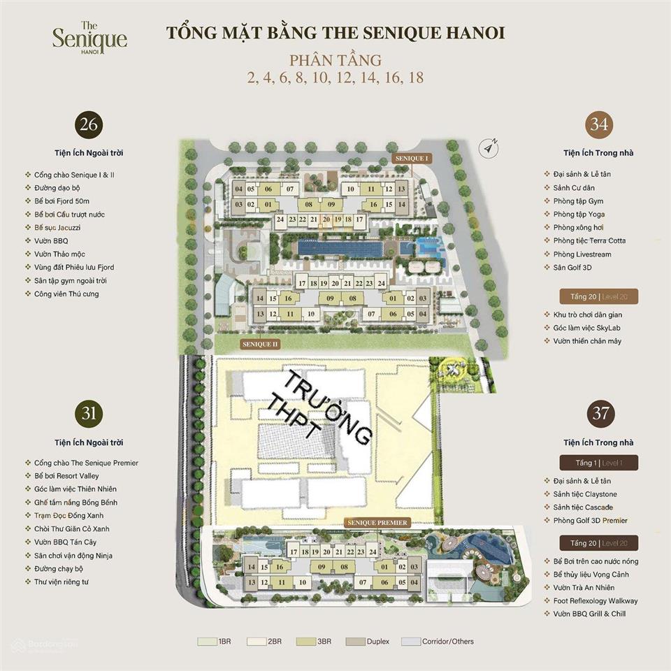 (giá thỏa thuận) căn 2 ngủ tòa sp cao cấp nhất the senique