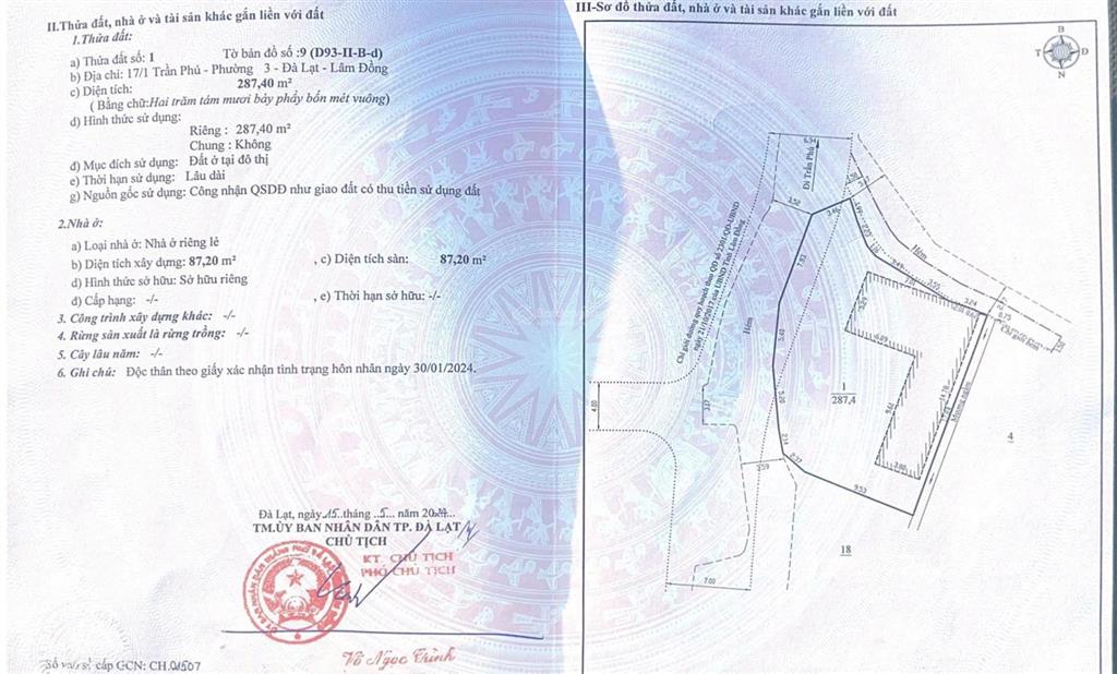 Bán đất đường trần phú  ngay nhà thờ con gà