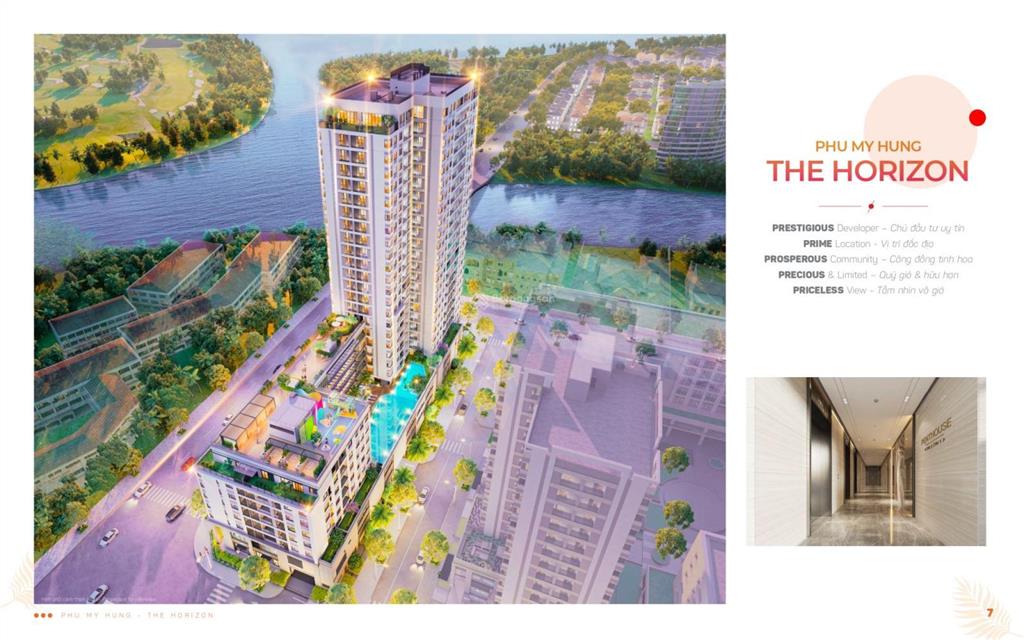 Cần bán căn hộ 3 pn view trực diện hồ bán nguyệt dự án the horizon phú mỹ hưng. 115m2, giá 19.5 tỷ