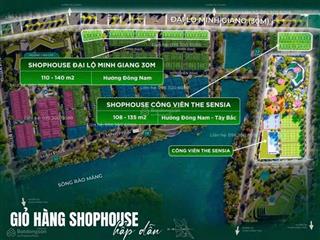 Shophouse đại lộ minh giang the sensia trí dương khu đô thị lõi sắp ra mắt