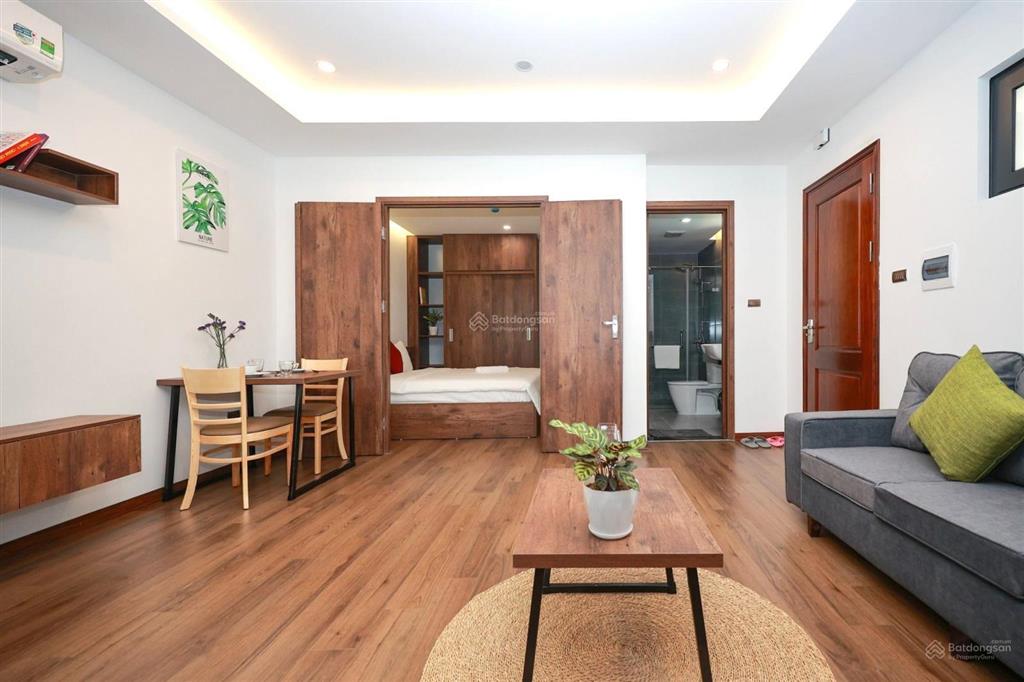 Cho thuê chdv full đồ 01 ngủ 01 khách mới tinh ở 121 yên phụ nhỏ, gần đường thanh niên, tây hồ, hn