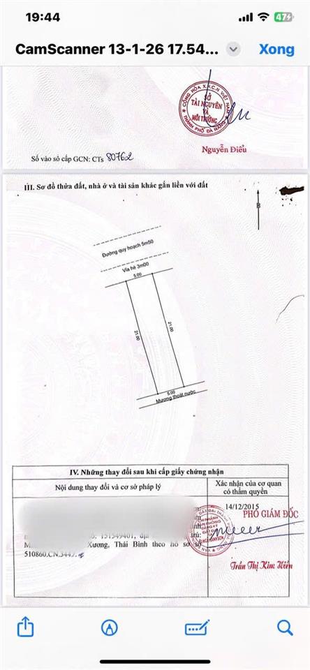 Bán đất đường thổ sơn 2, p. ngũ hành sơn, đà nẵng