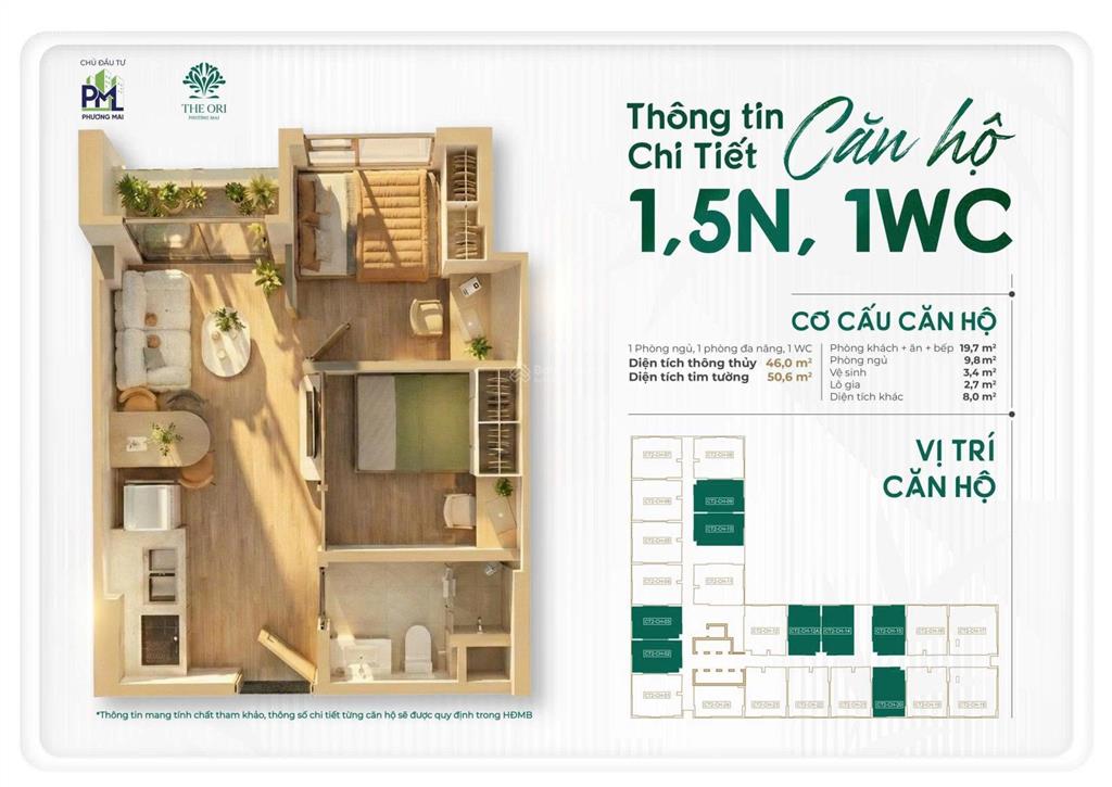 Nhà ở xã hội the ori phương mai căn 3pn 2 wc trả trước 300tr góp 5.6 triệu/ tháng