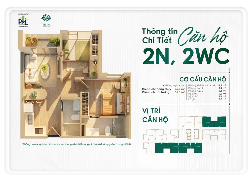 Nhà ở xã hội the ori phương mai căn 3pn 2 wc trả trước 300tr góp 5.6 triệu/ tháng