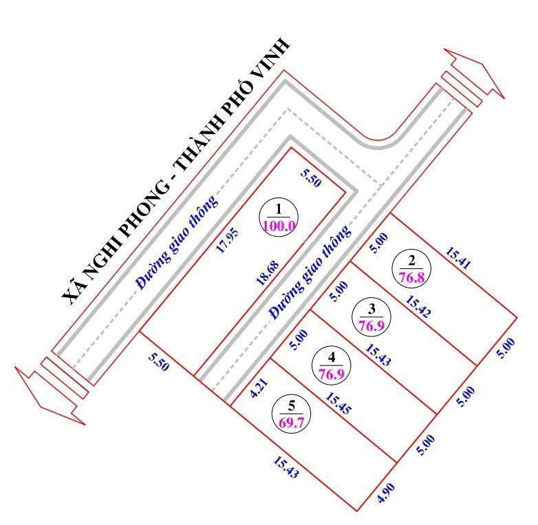 Bán đất thổ cư chính chủ tại xóm 7, nghi phong