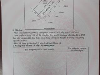 Bán đất thổ cư chính chủ tại xóm 7, nghi phong