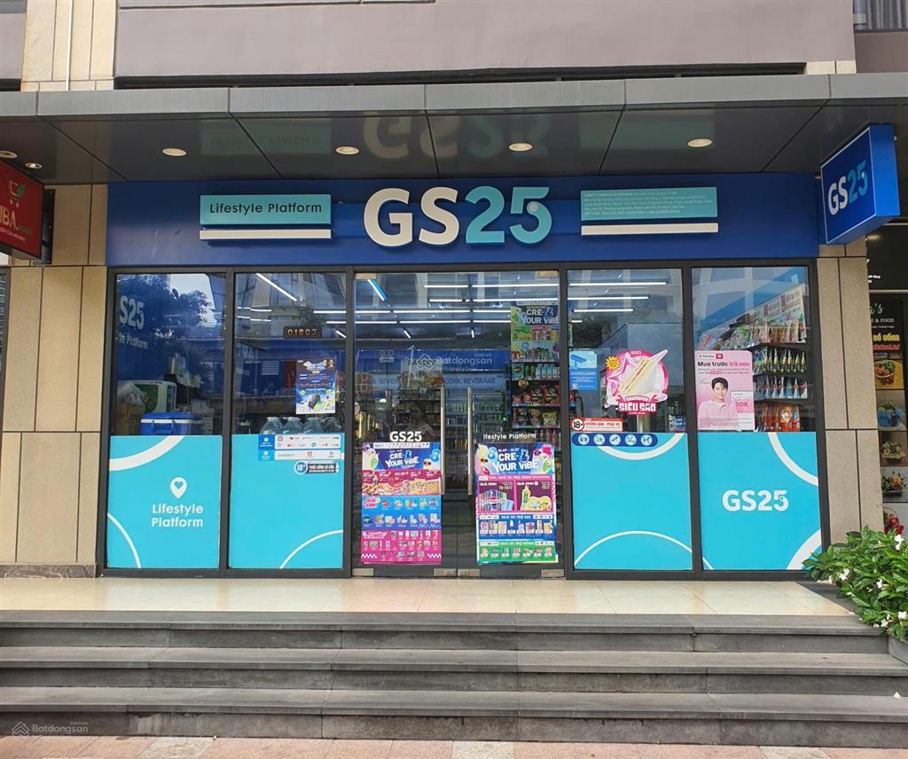 Bán shop glory kế vincom, mặt sảnh đường chính, gs25 thuê 780tr/năm, nhiều dư địa tăng giá