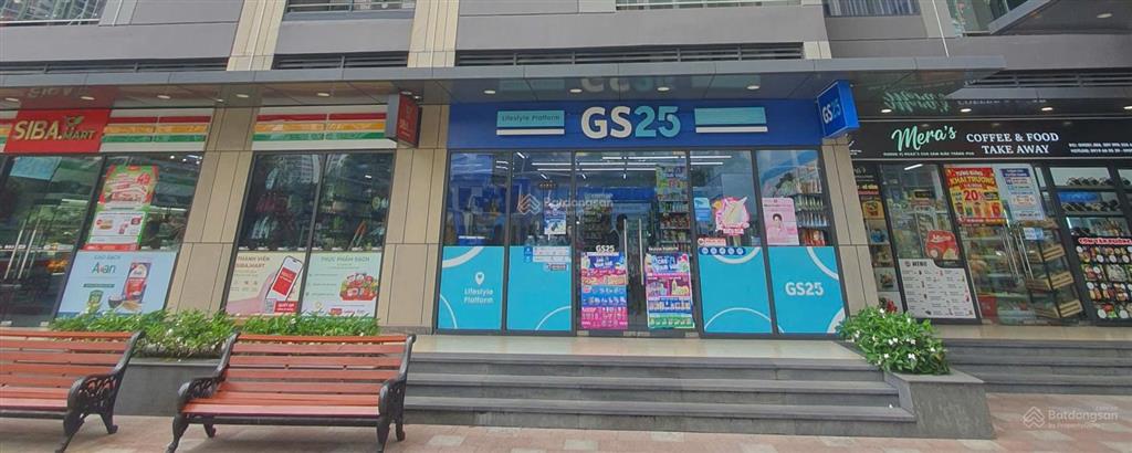 Bán shop glory kế vincom, mặt sảnh đường chính, gs25 thuê 780tr/năm, nhiều dư địa tăng giá