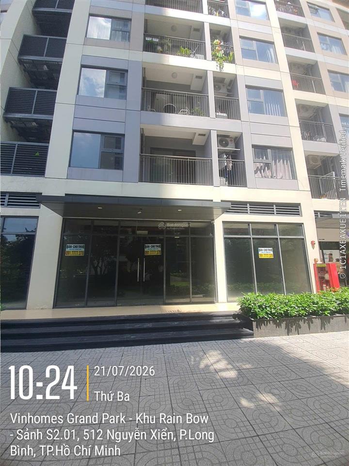 Bán shop + house 2 tầng, tổng dt 171m2, đơn giá 84tr/m2  sở hữu lâu dài, mặt đường cầu vồng 30m
