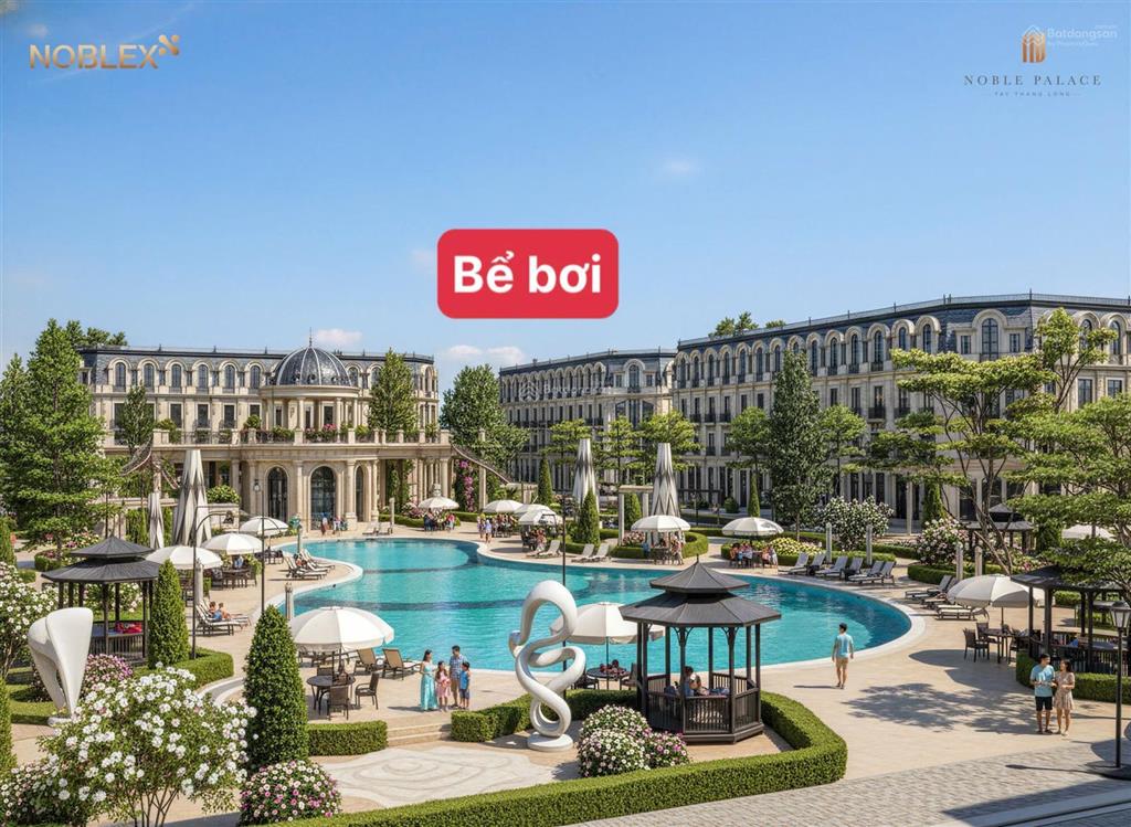 Căn 75m2 đối diện chung cư và 2 công viên lớn. 3 phút ra tới đường 24m và clubhouse, bể bơi